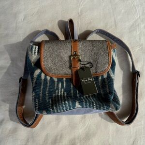 Myra Safire backpack with cow hide